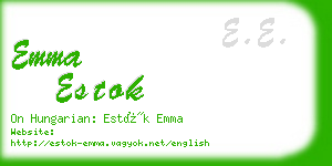 emma estok business card